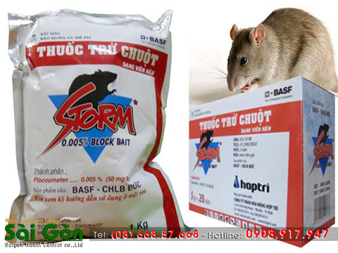 Công ty diệt chuột ở Ninh Thuận sử dụng loại thuốc nào?
